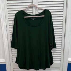 Ava & Viv Forest Green Long Sleeve Tee